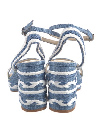 Matisse Tweed Pattern Sandals