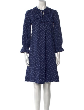 Matta Printed Knee-Length Dress