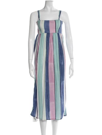 Matta Striped Midi Length Dress