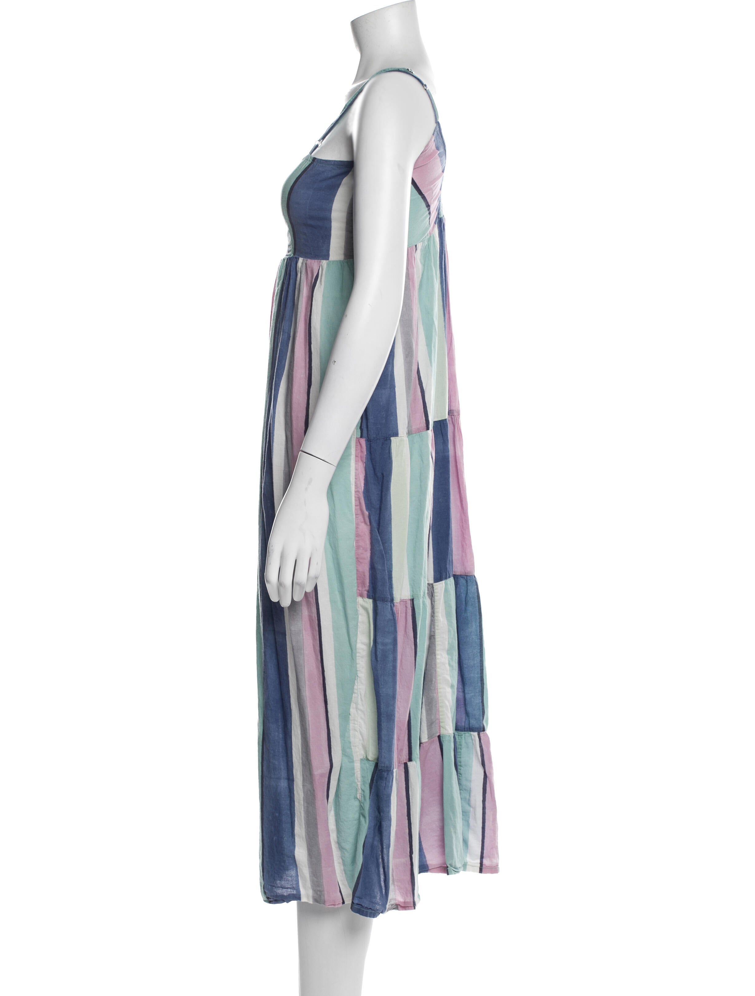 Matta Striped Midi Length Dress