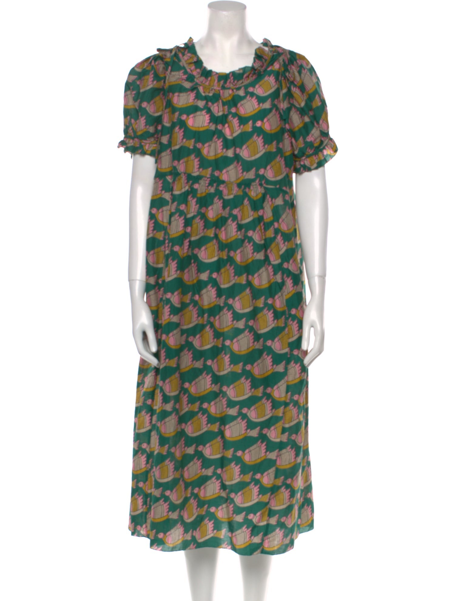 Matta Printed Midi Length Dress