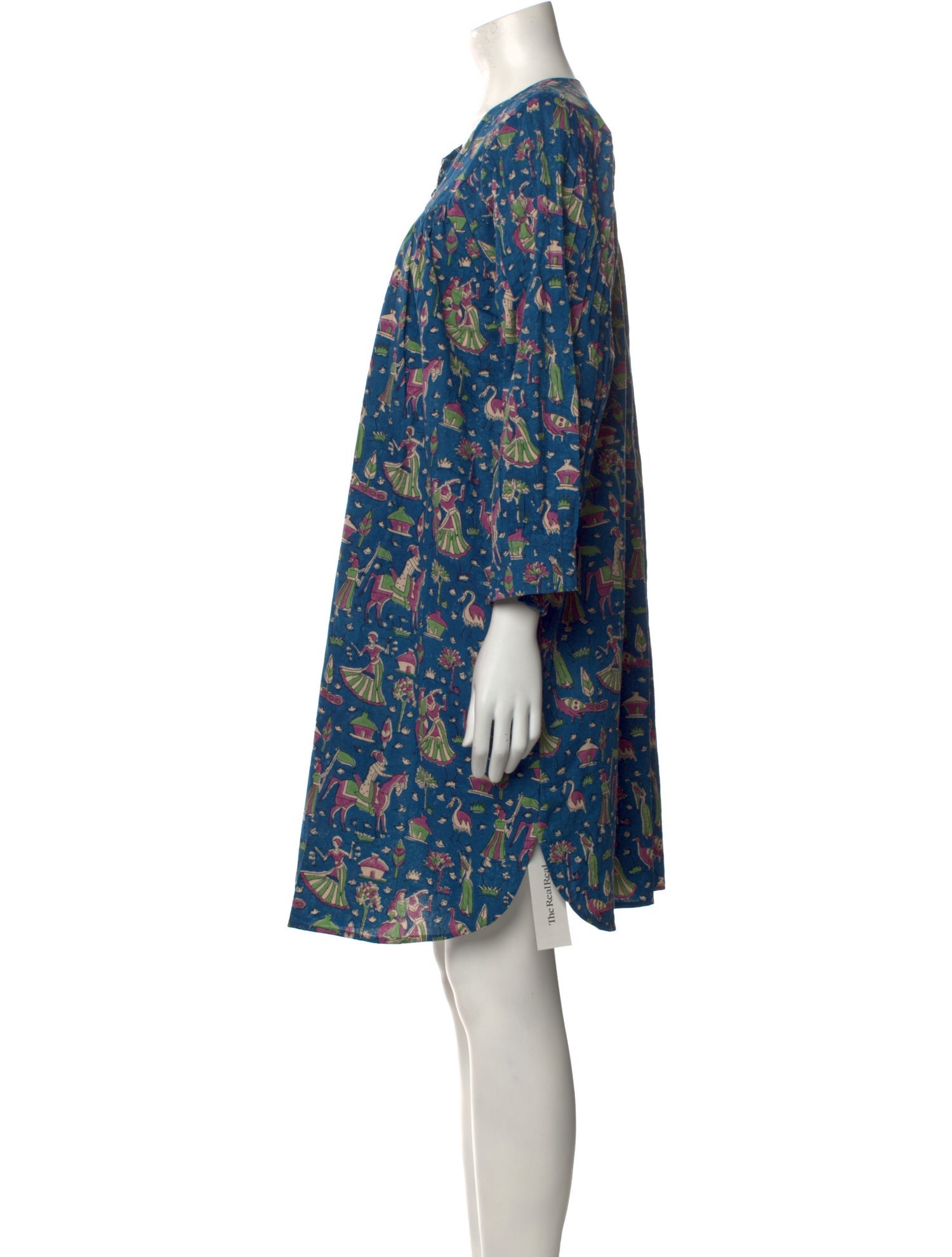 Matta Printed Knee-Length Dress