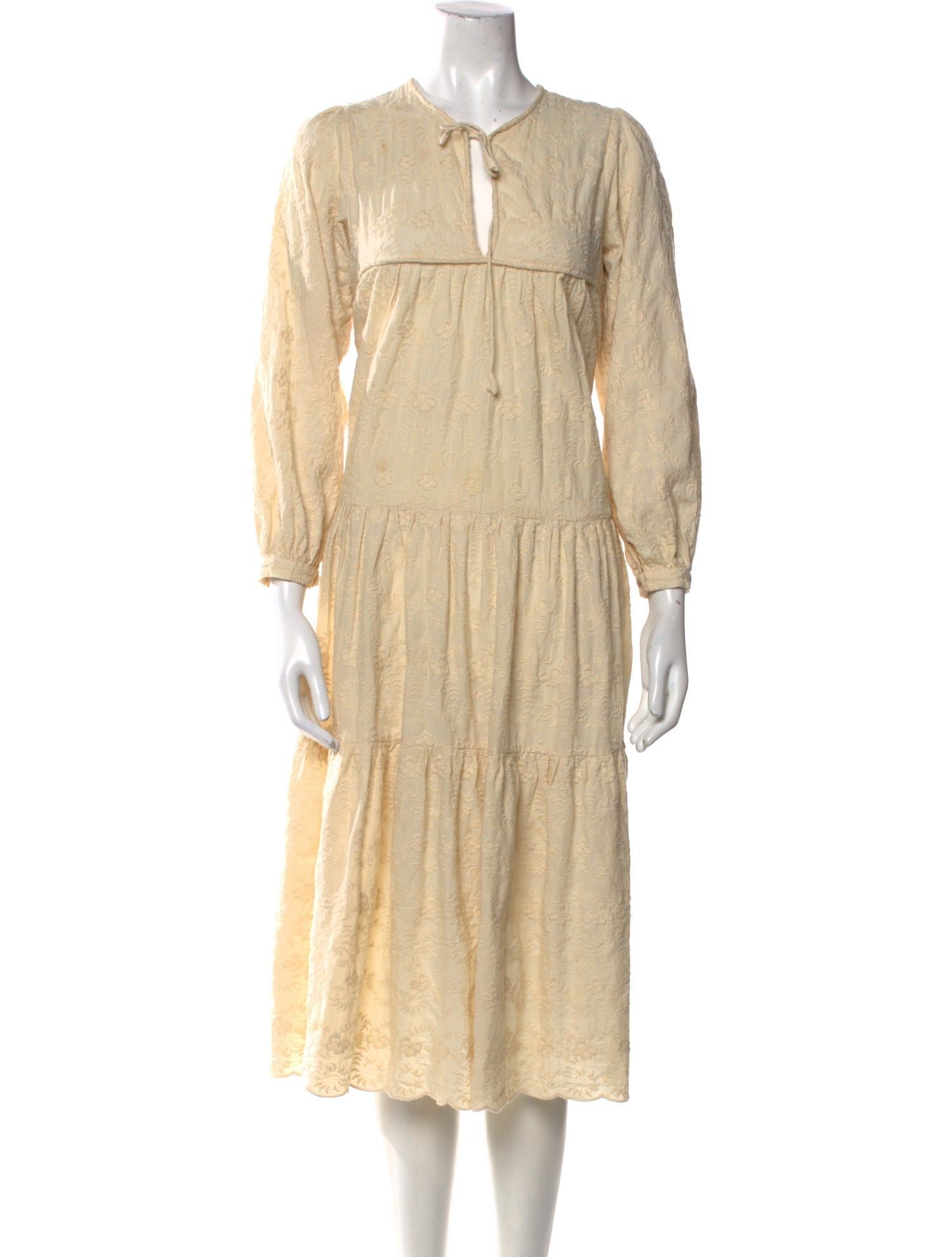 Matta V-Neck Midi Length Dress