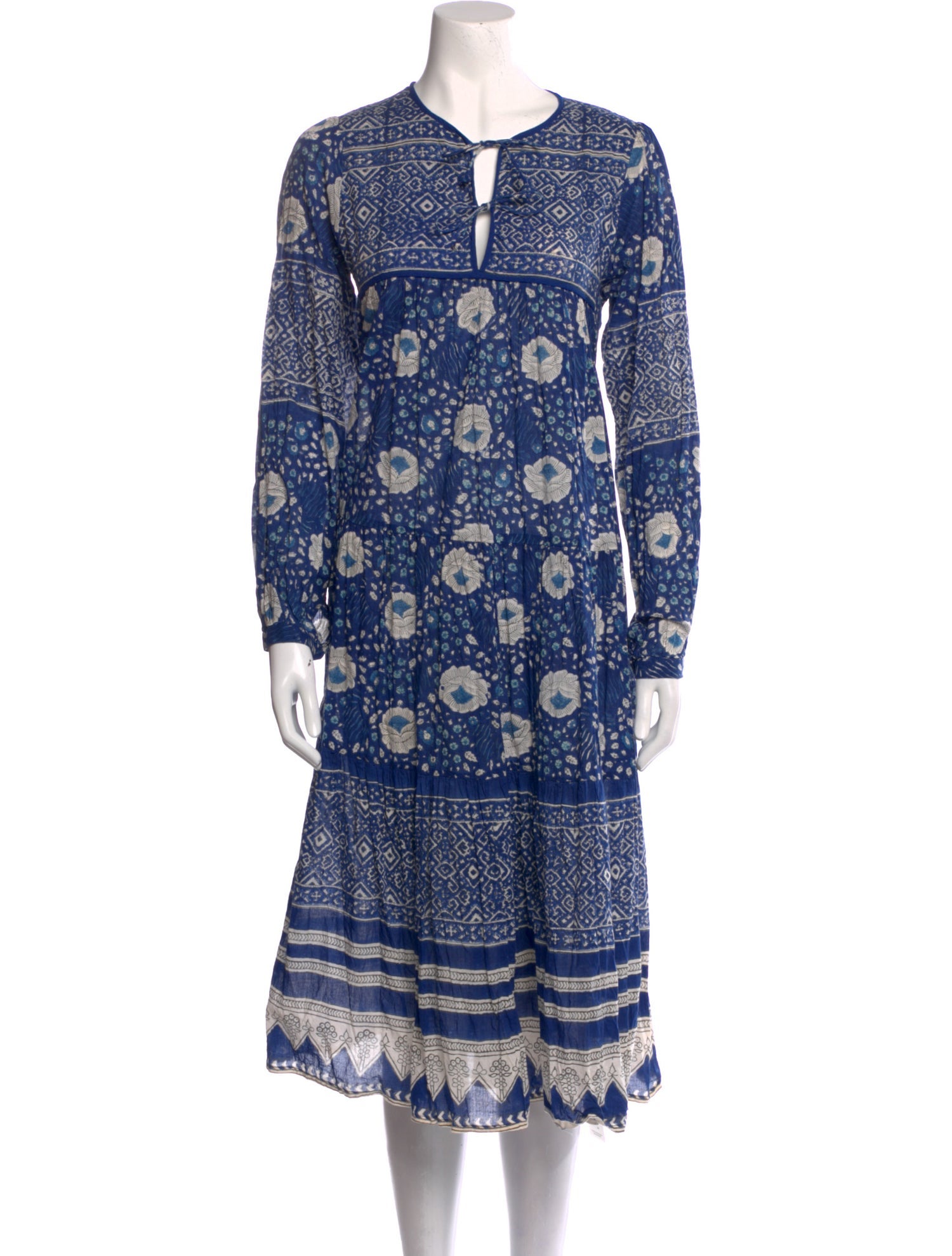 Matta Floral Print Midi Length Dress