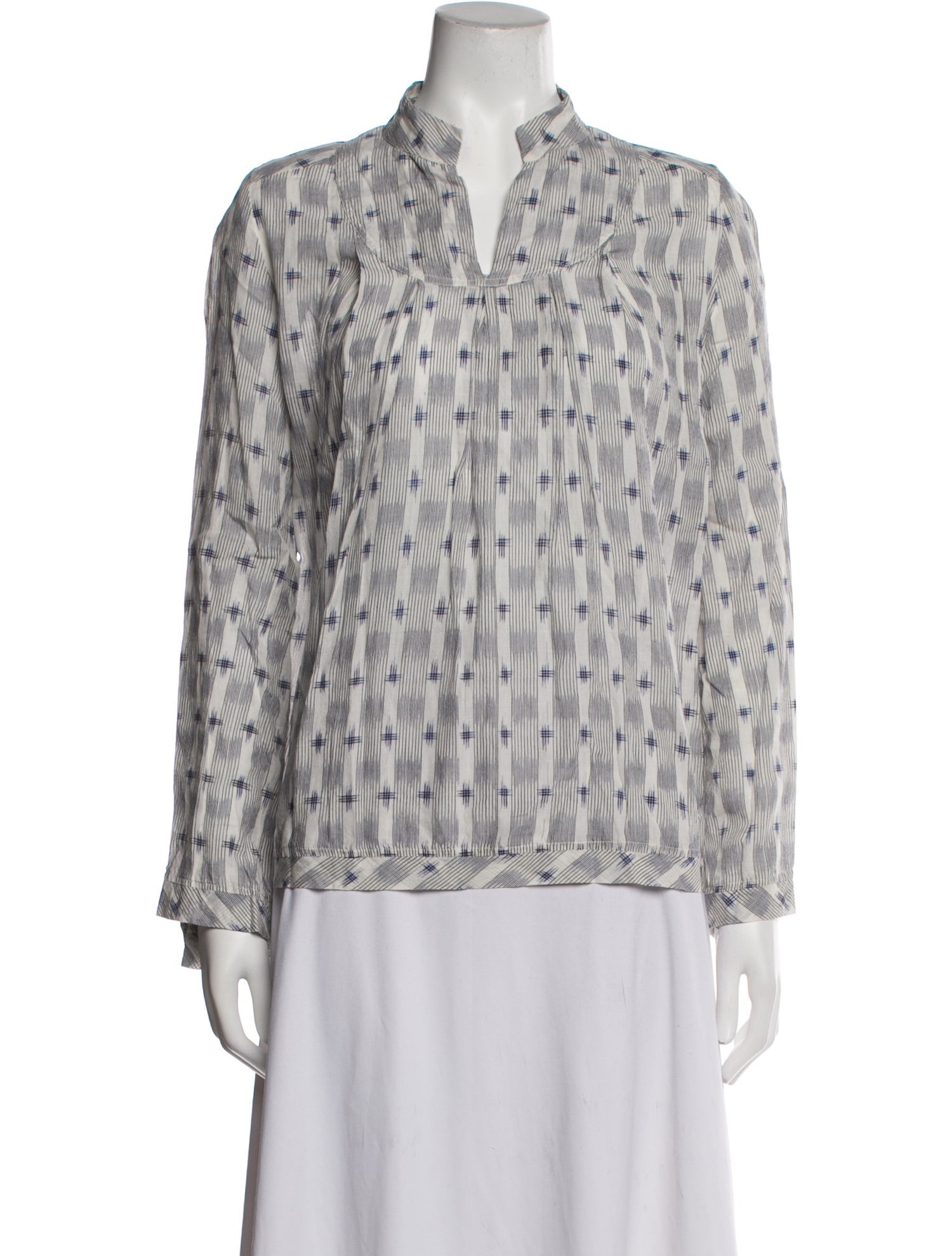 Matta Printed V-Neck Blouse