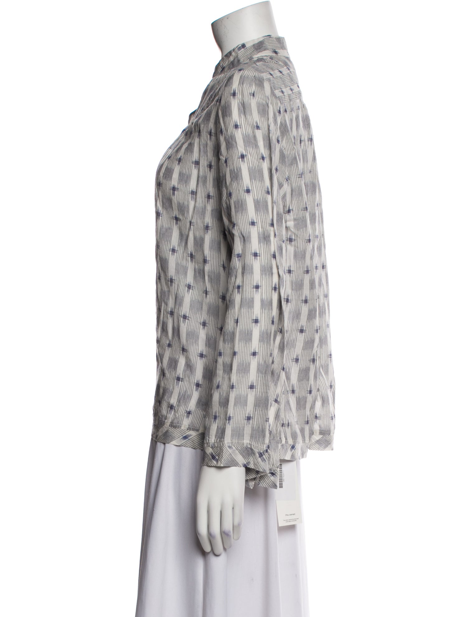 Matta Printed V-Neck Blouse