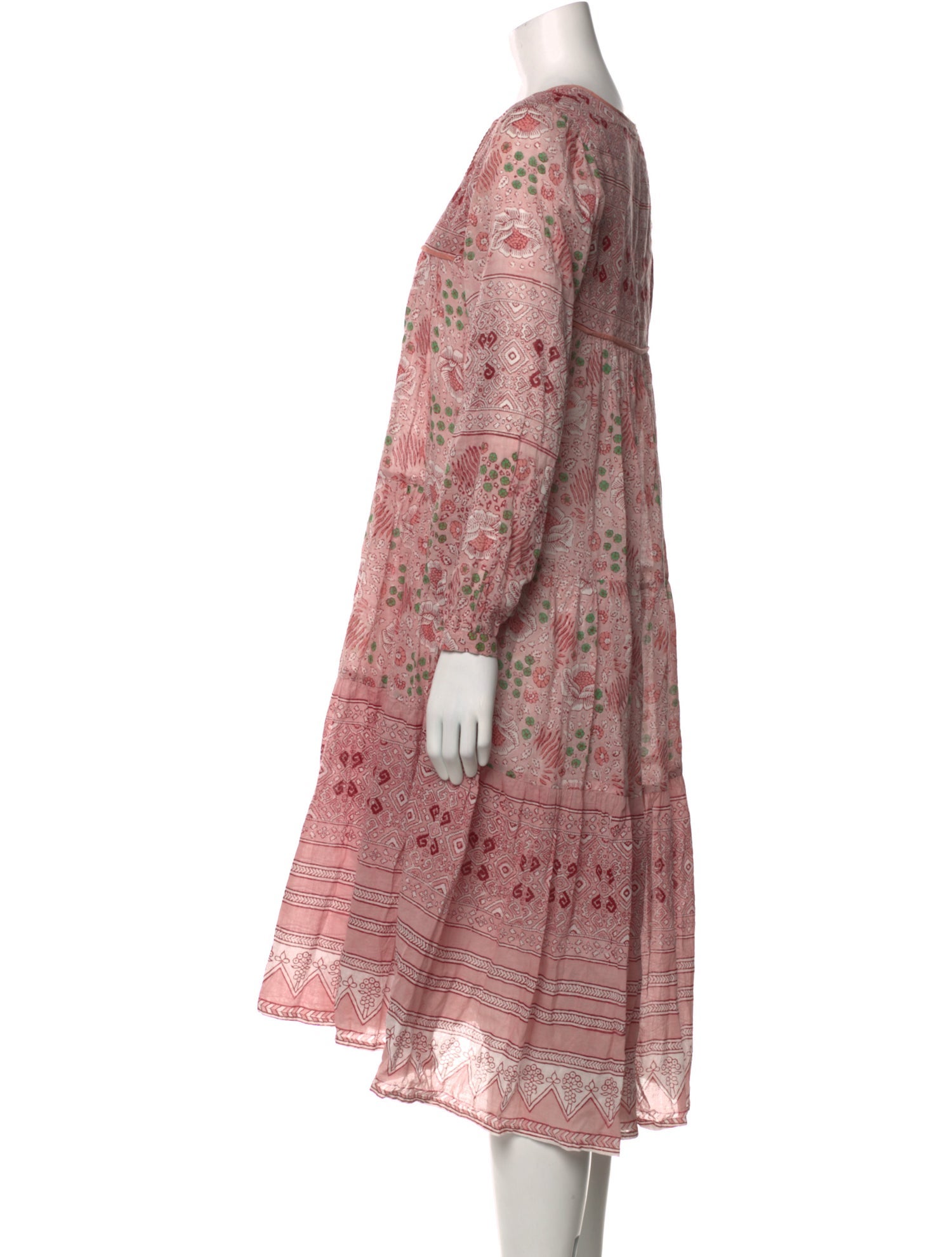 Matta Floral Print Midi Length Dress