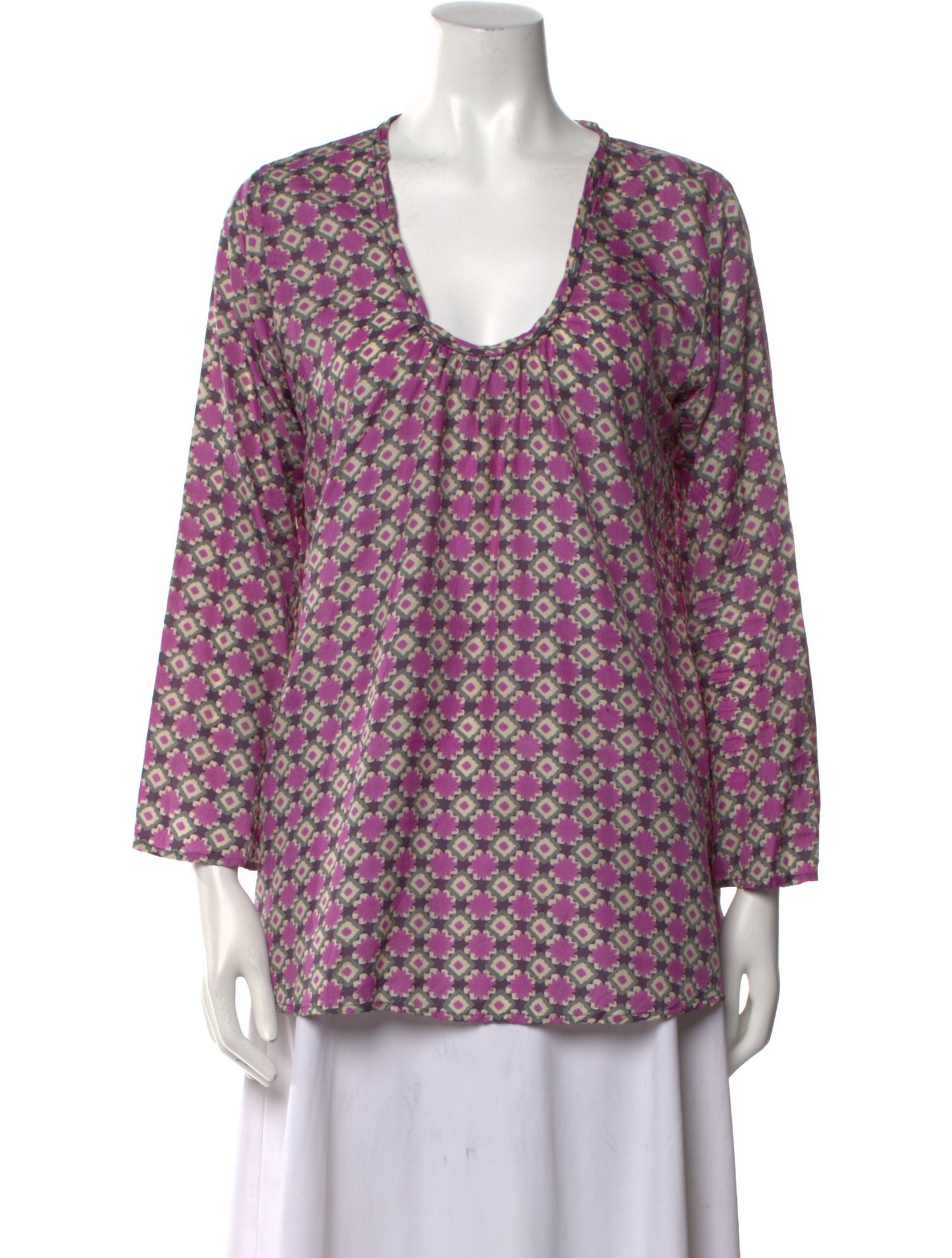 Matta Silk Printed Blouse