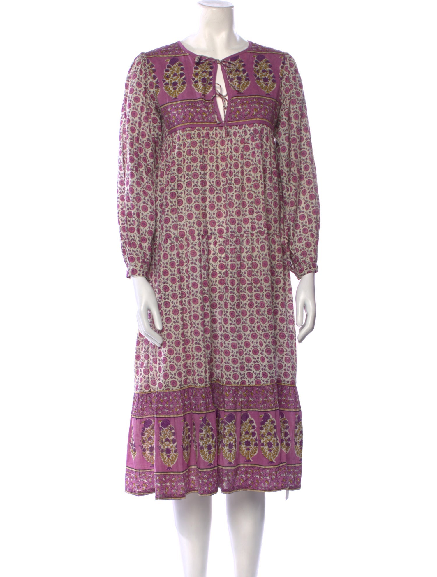 Matta Paisley Print Midi Length Dress