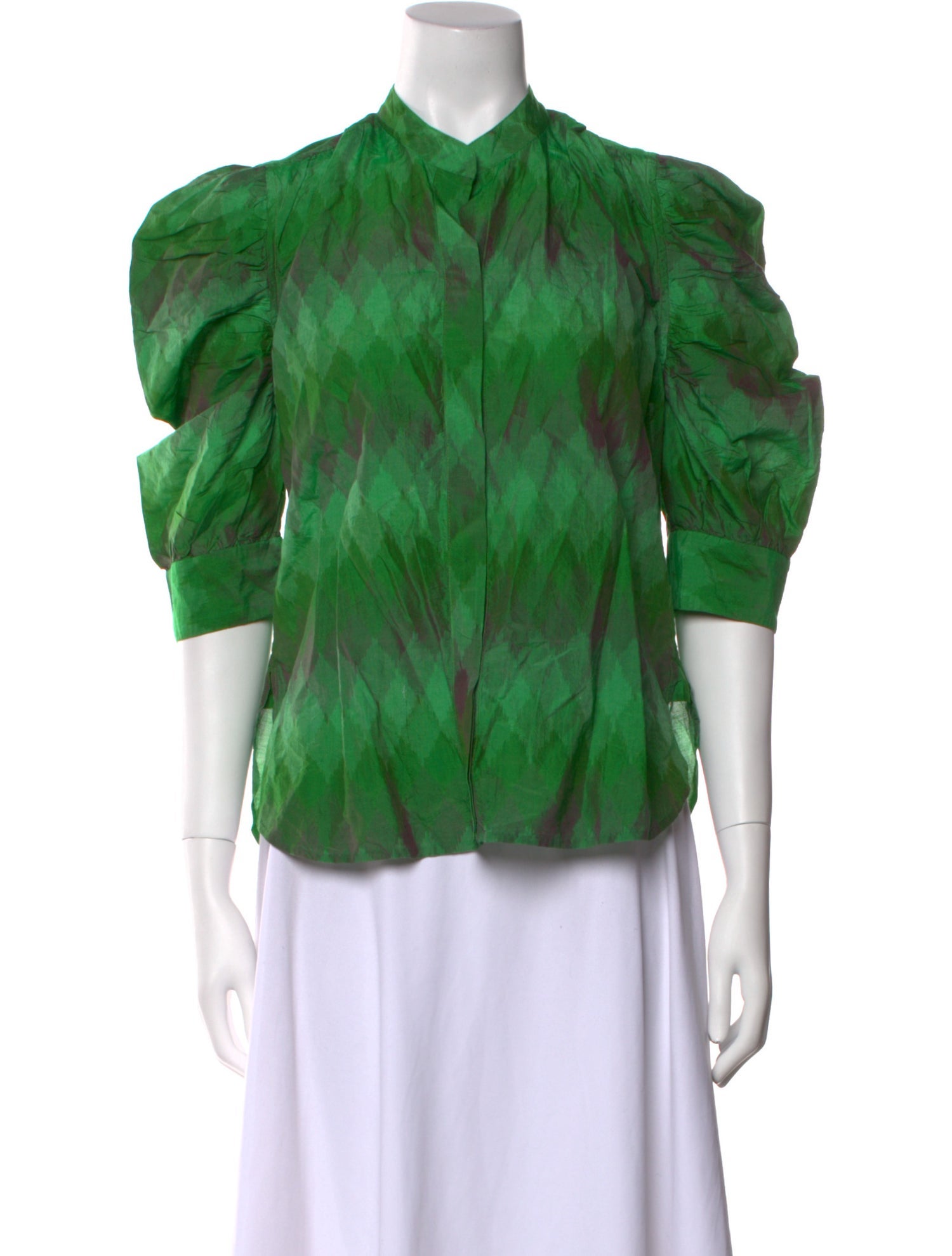 Matta Printed Crew Neck Blouse