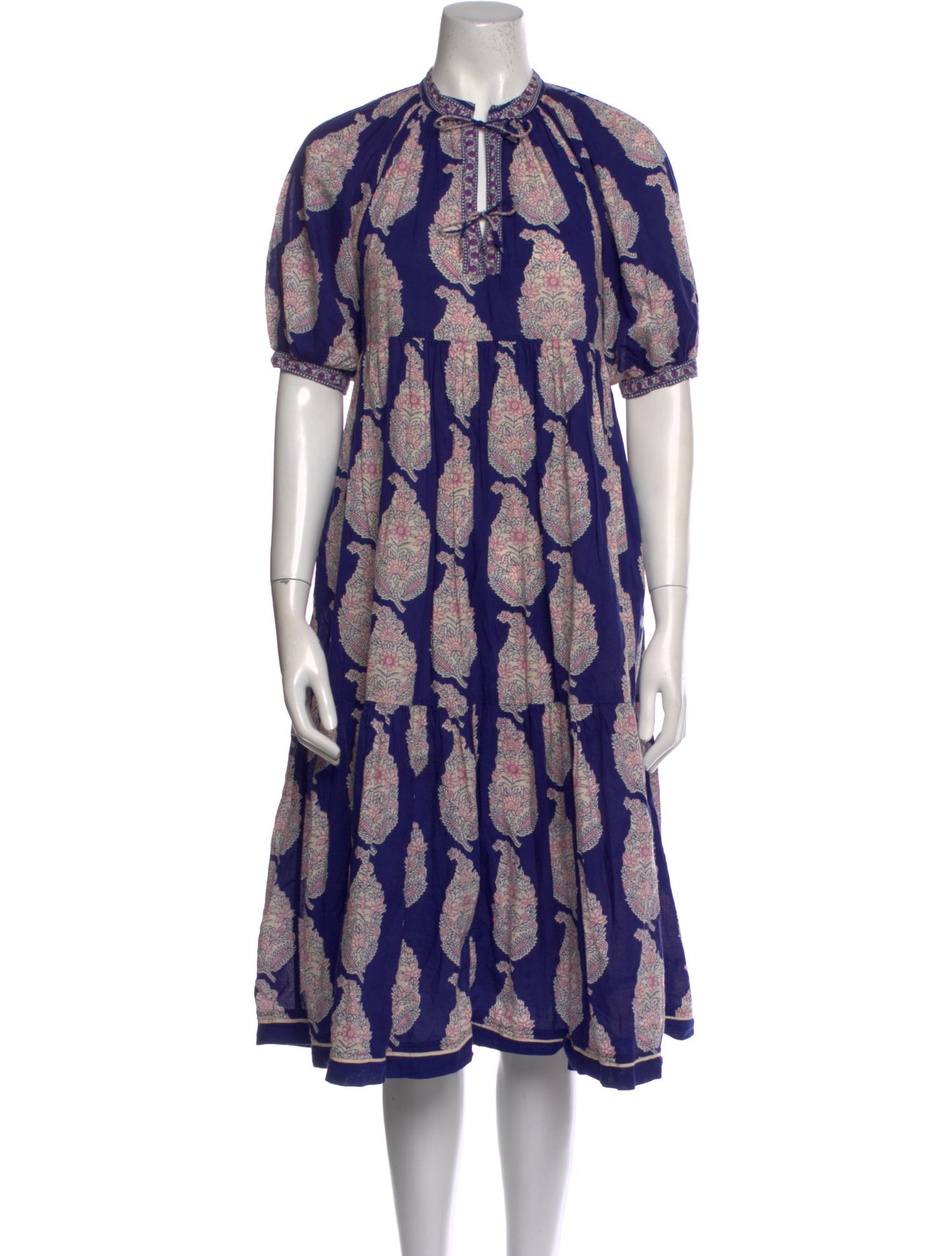 Matta Printed Knee-Length Dress