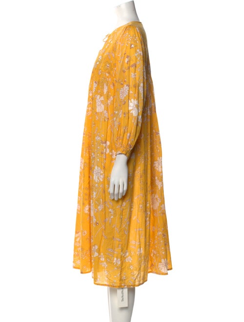 Matta Floral Print Midi Length Dress