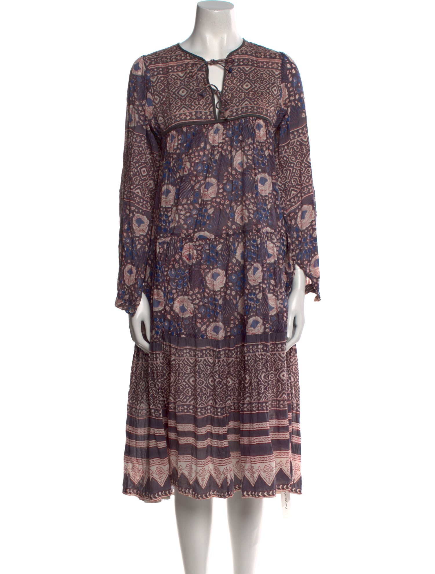 Matta Paisley Print Midi Length Dress