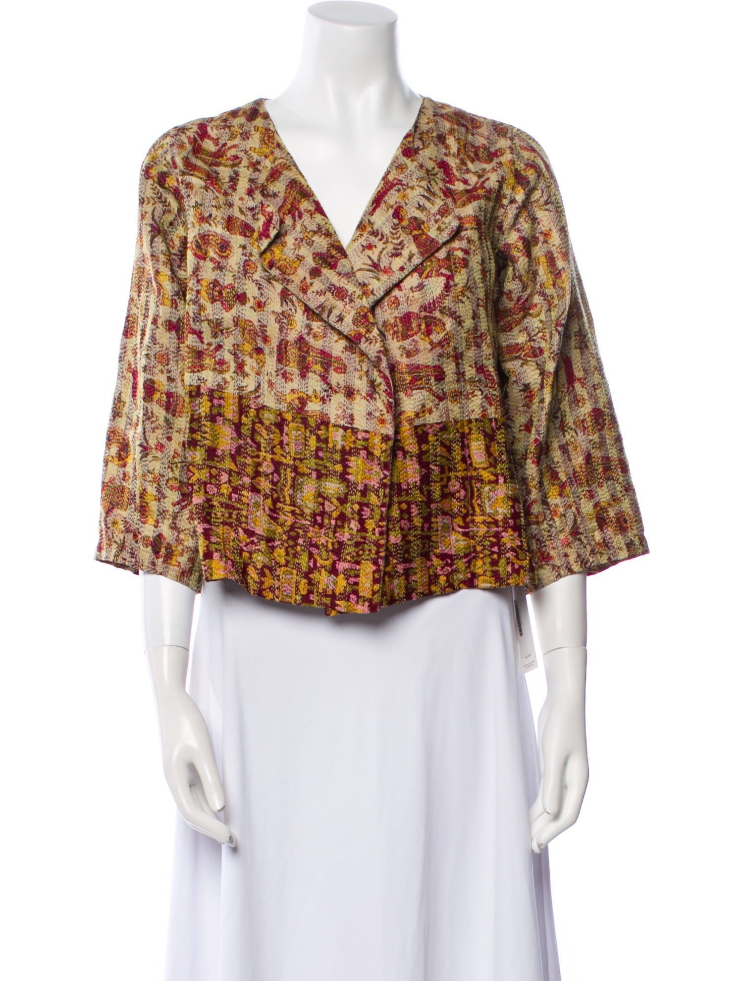 Matta Silk Printed Jacket
