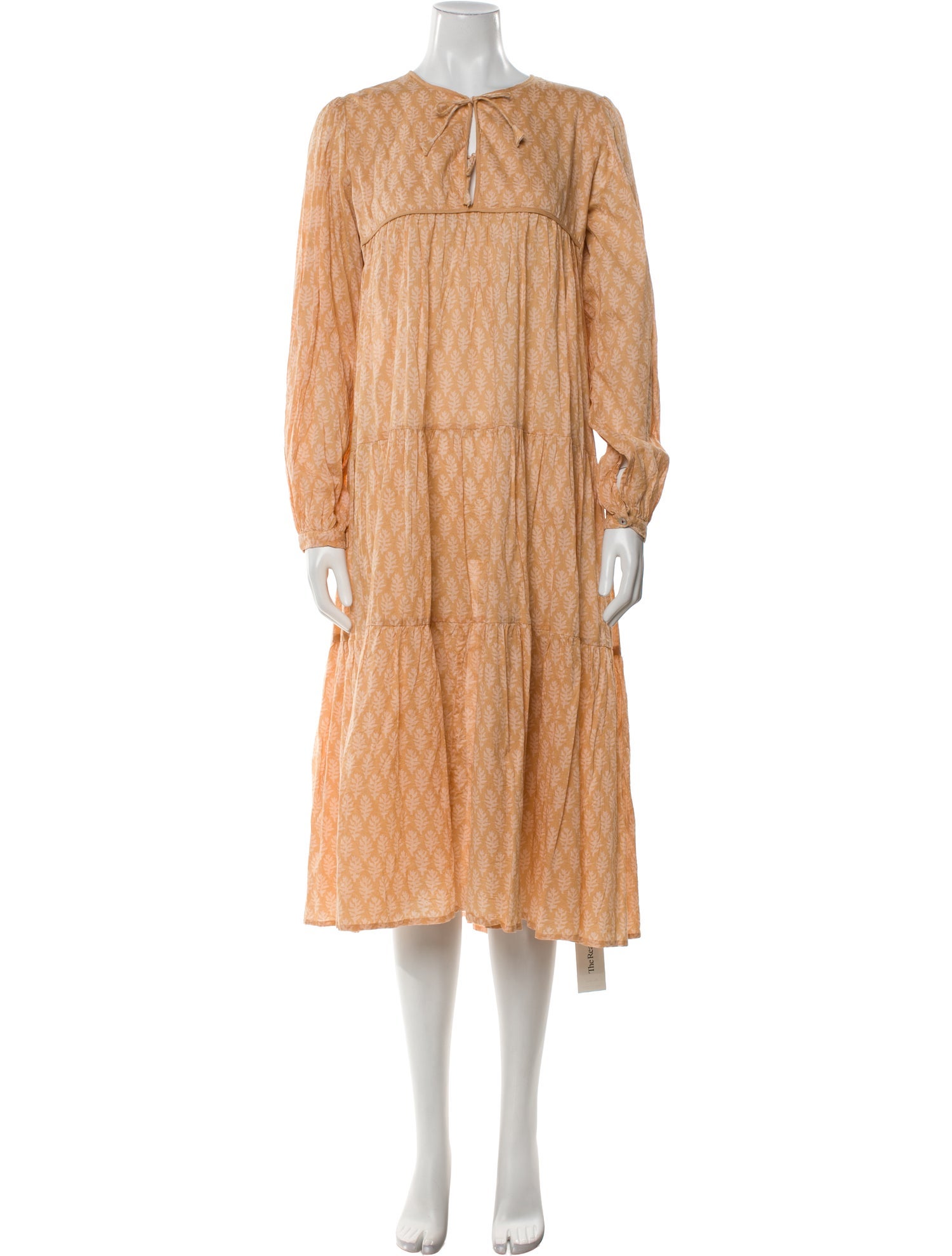 Matta Tie Neck Long Dress