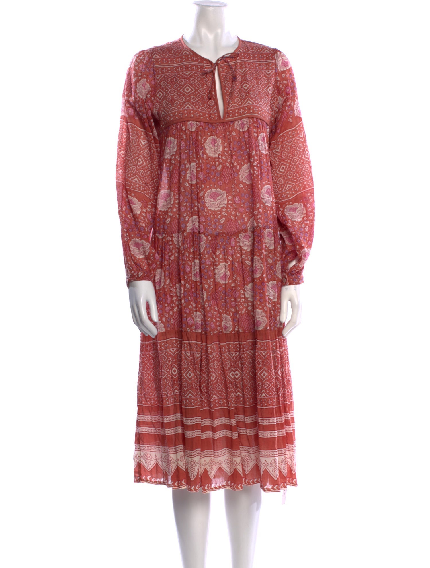 Matta Paisley Print Midi Length Dress