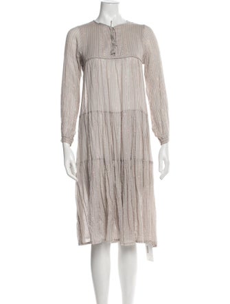 Matta Striped Midi Length Dress