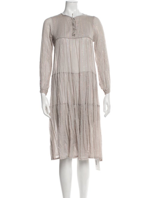 Matta Striped Midi Length Dress