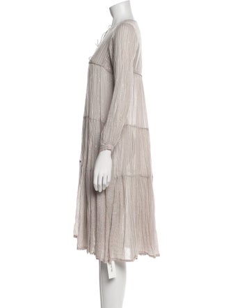 Matta Striped Midi Length Dress