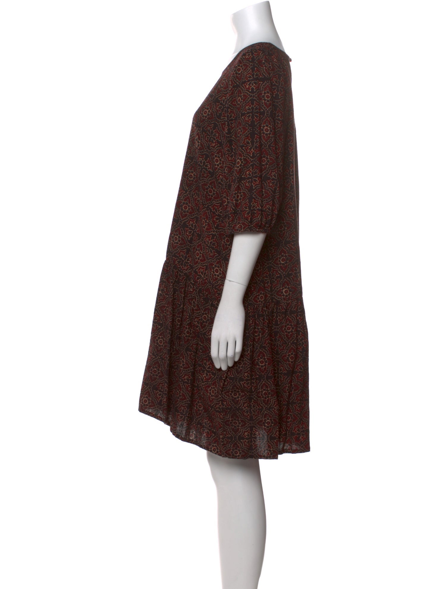 Matta Printed Knee-Length Dress