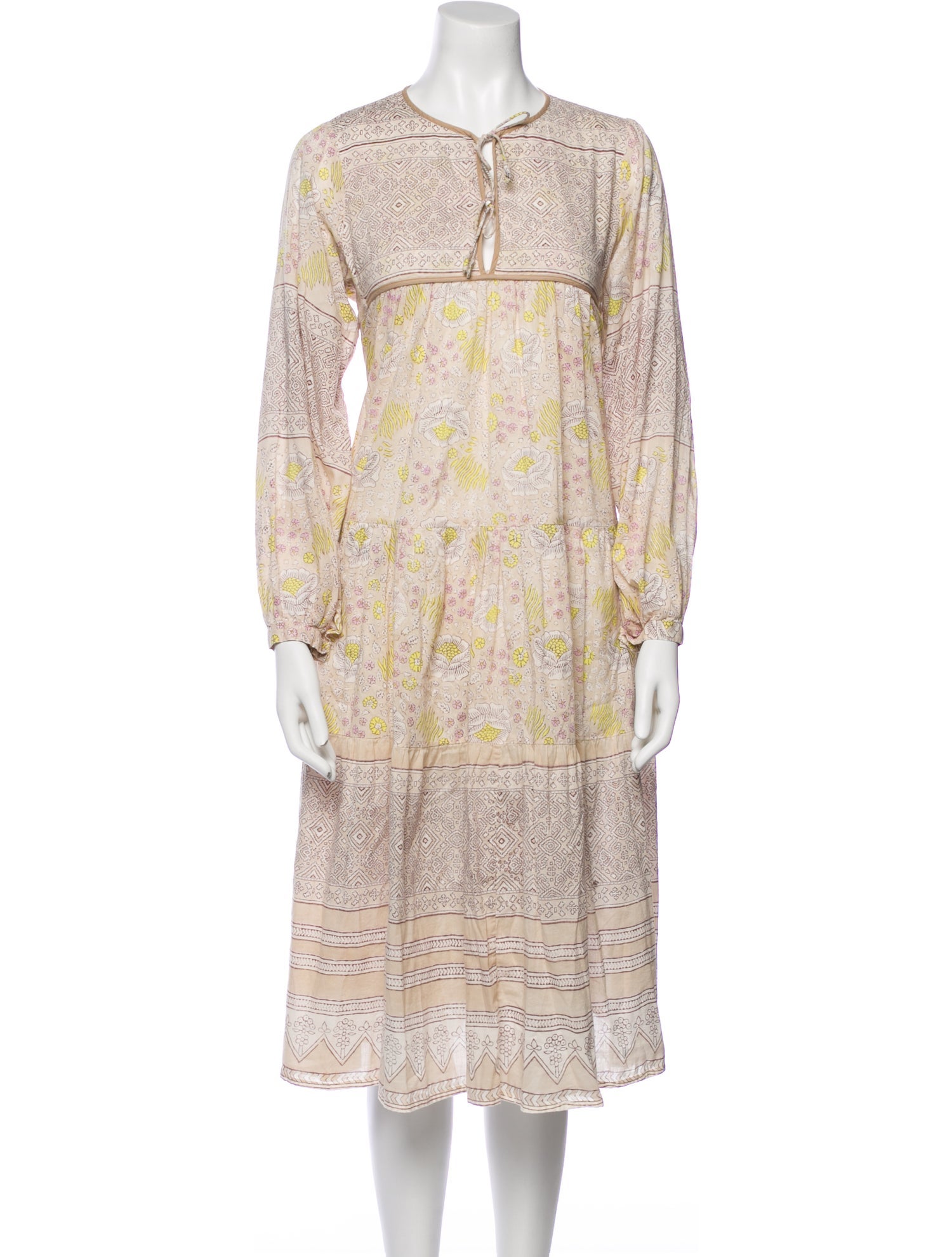 Matta Floral Print Midi Length Dress