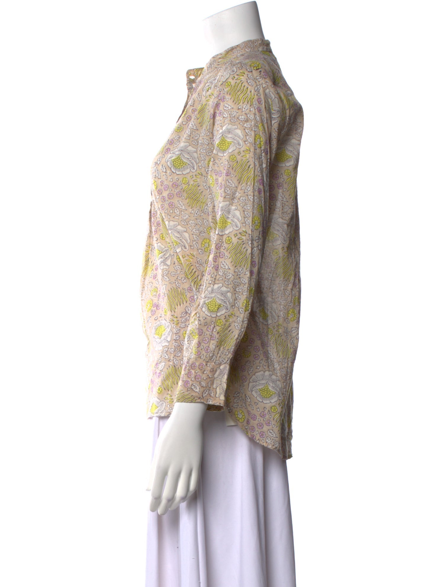 Matta Paisley Print Mock Neck Blouse w/ Tags