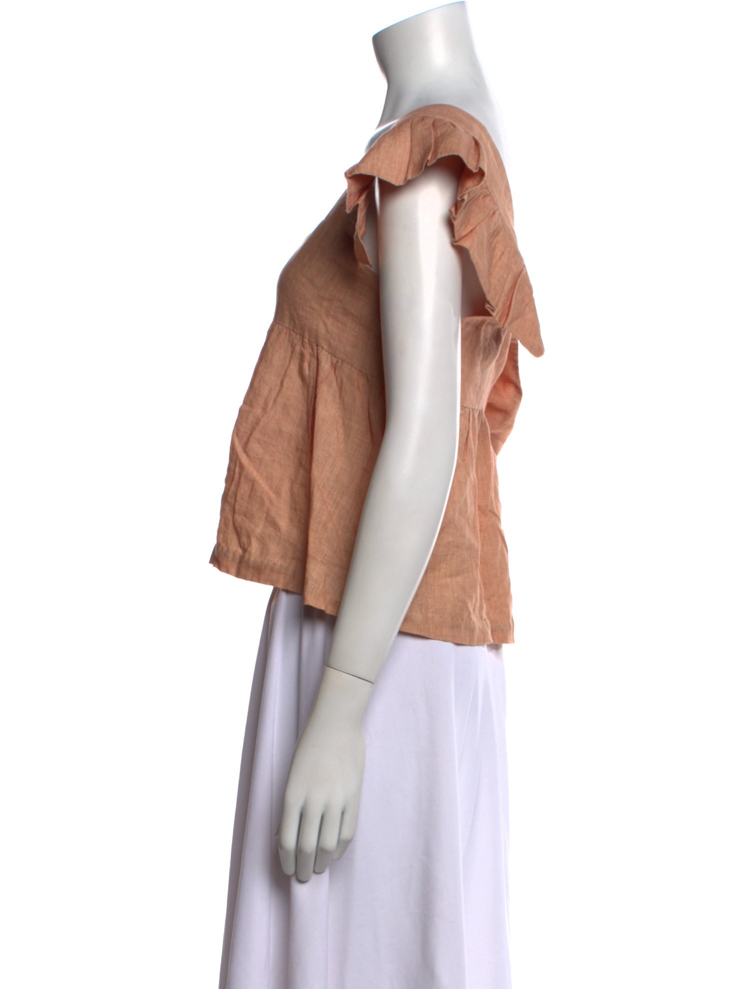 Matta Square Neckline Short Sleeve Crop Top