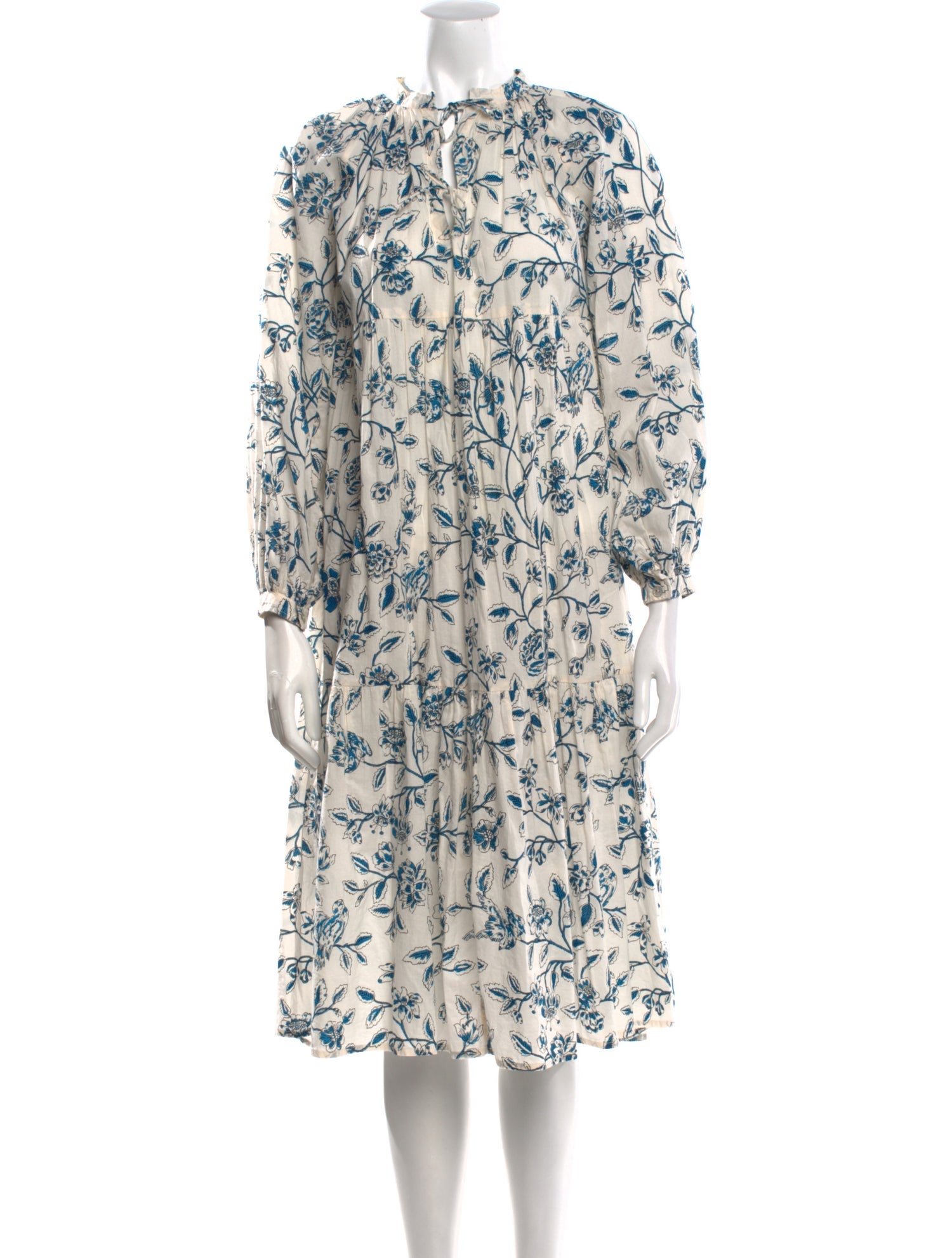 Matta Floral Print Midi Length Dress