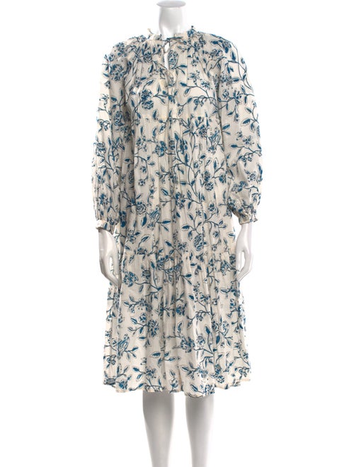 Matta Floral Print Midi Length Dress