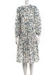Matta Floral Print Midi Length Dress