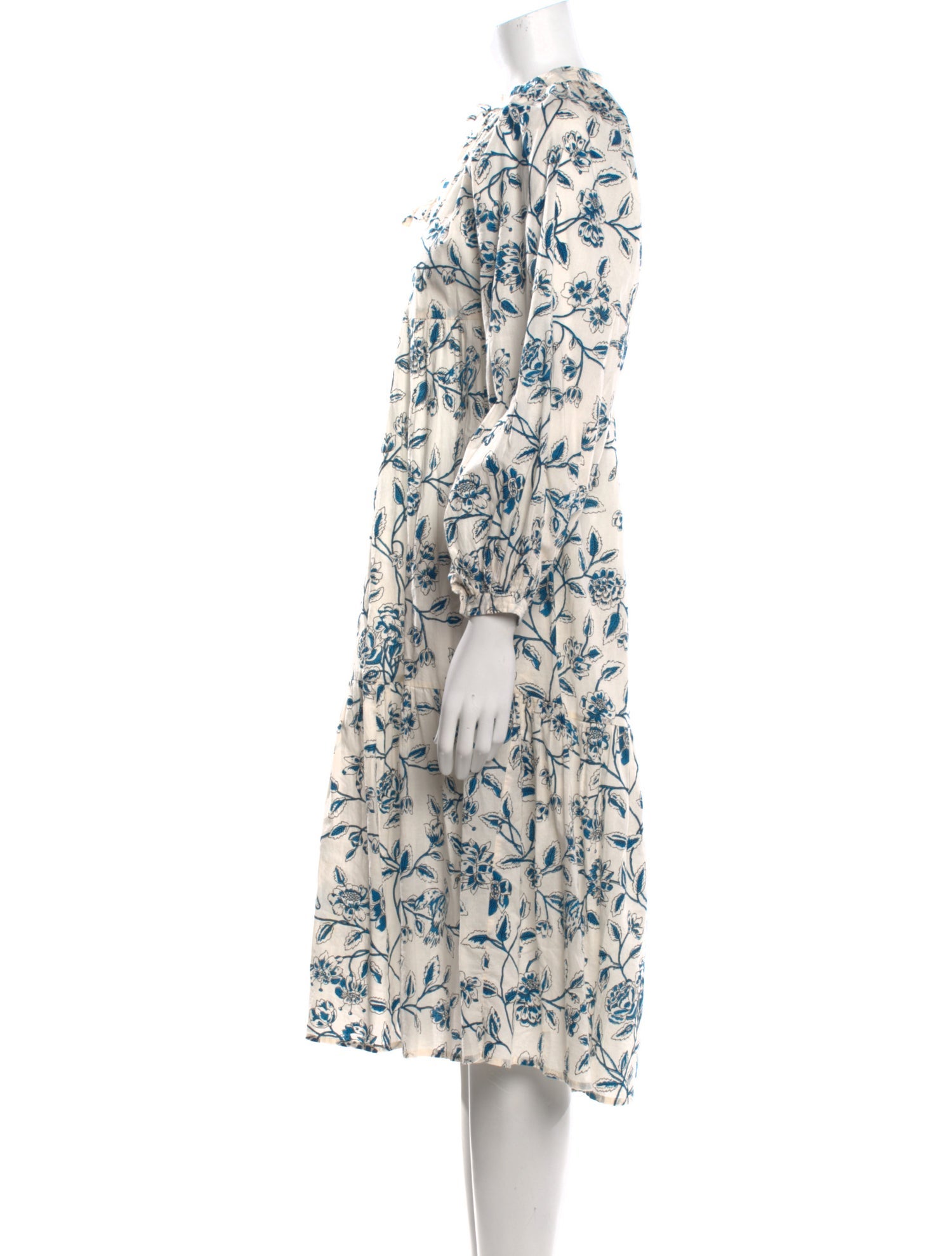 Matta Floral Print Midi Length Dress