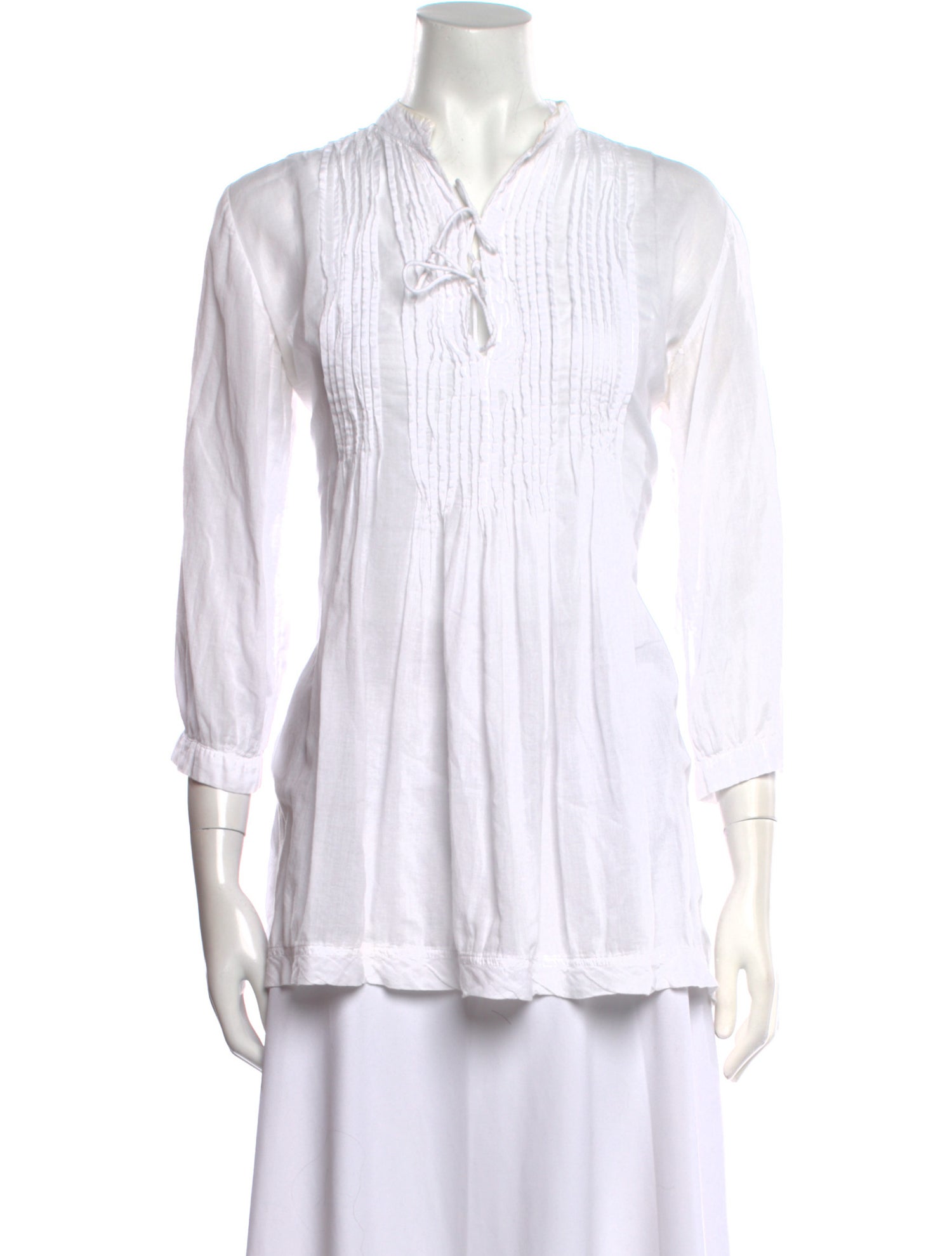 Matta Striped Tie Neck Polo