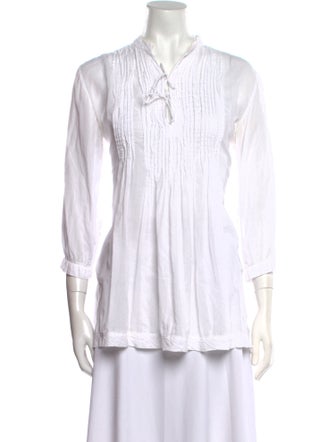 Matta Striped Tie Neck Polo