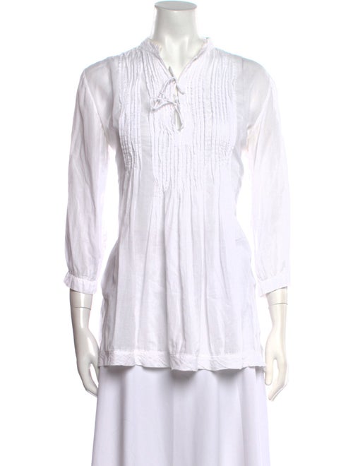 Matta Striped Tie Neck Polo