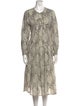 Matta Printed Midi Length Dress