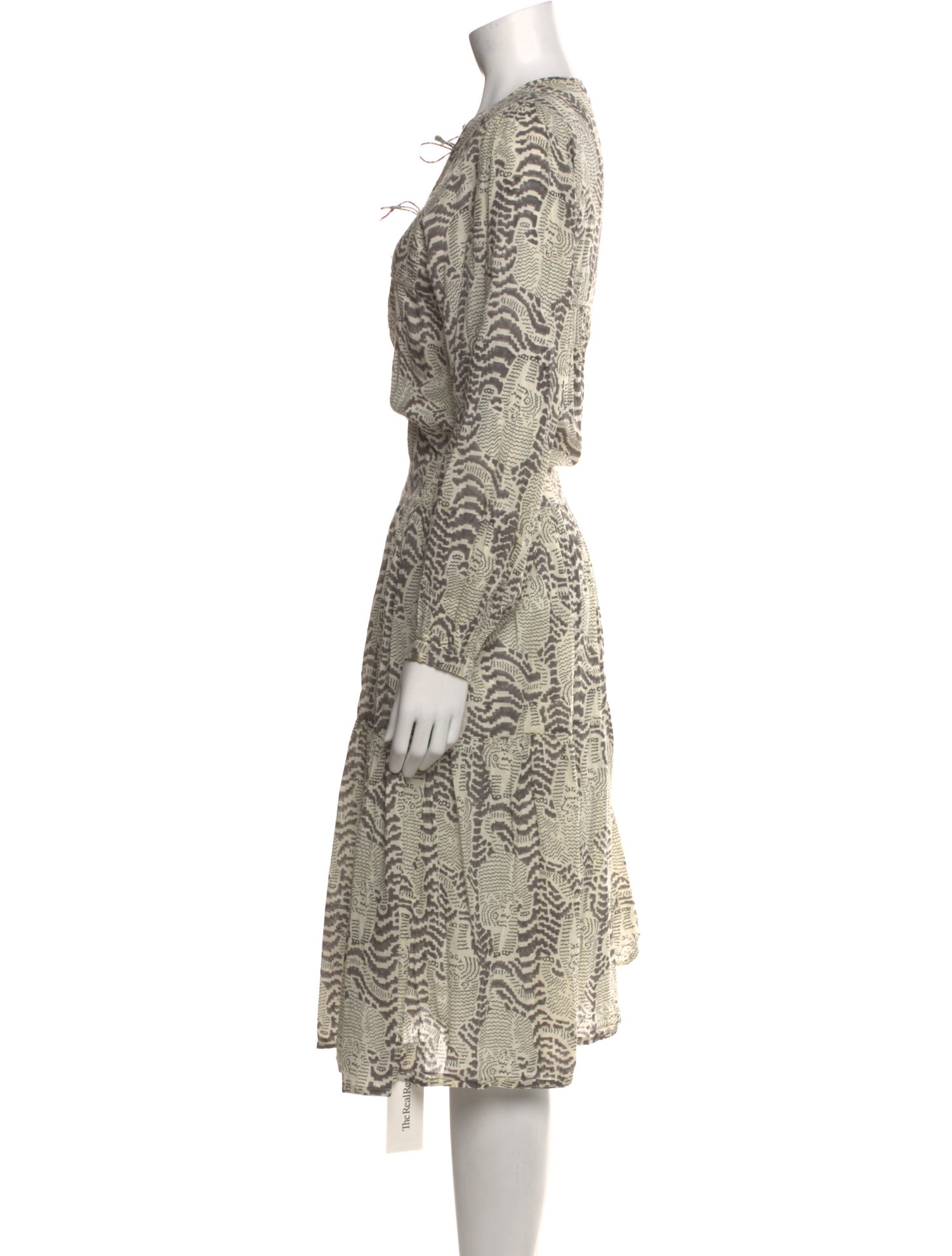 Matta Printed Midi Length Dress