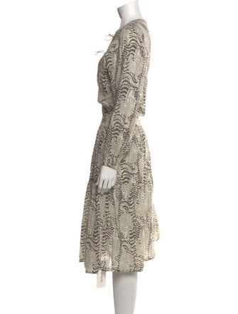 Matta Printed Midi Length Dress