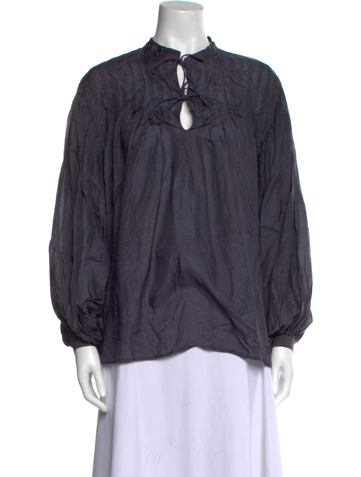 Matta Tie Neck Long Sleeve Blouse