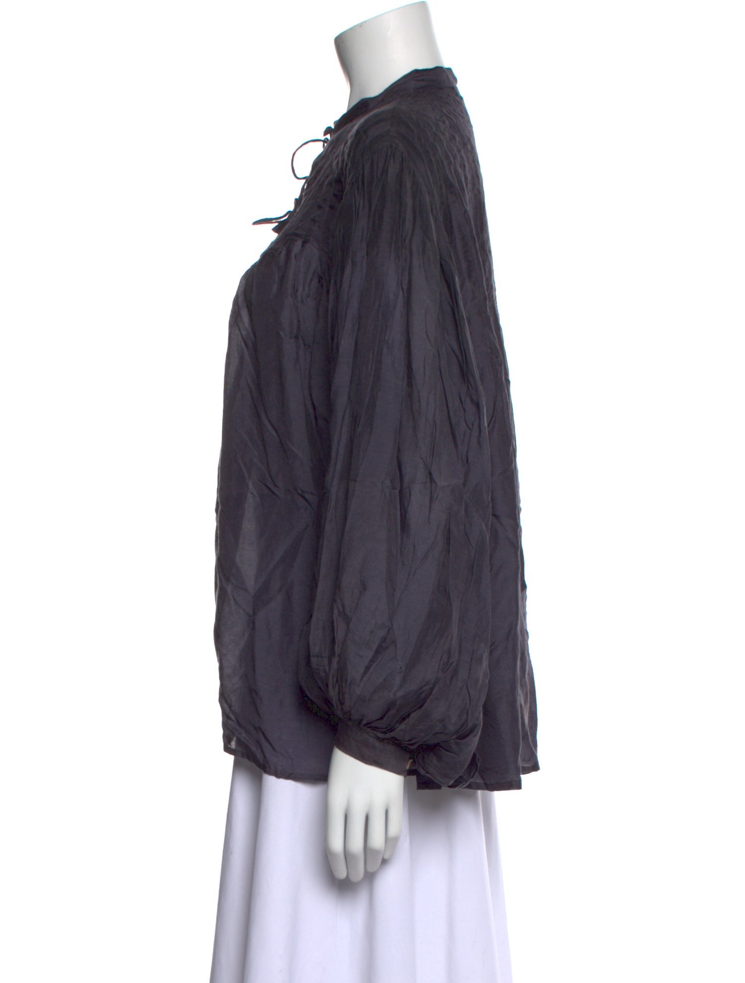 Matta Tie Neck Long Sleeve Blouse