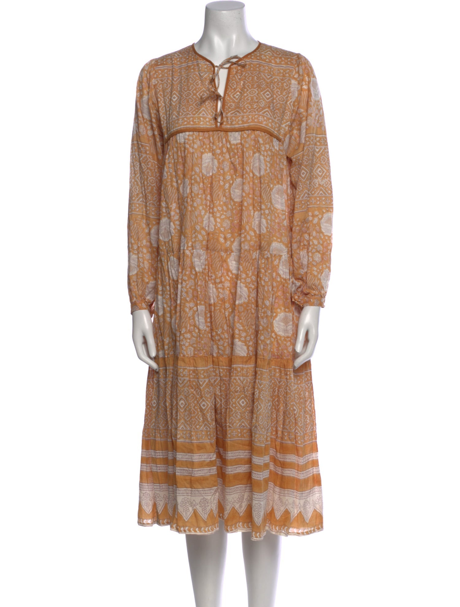 Matta Paisley Print Midi Length Dress