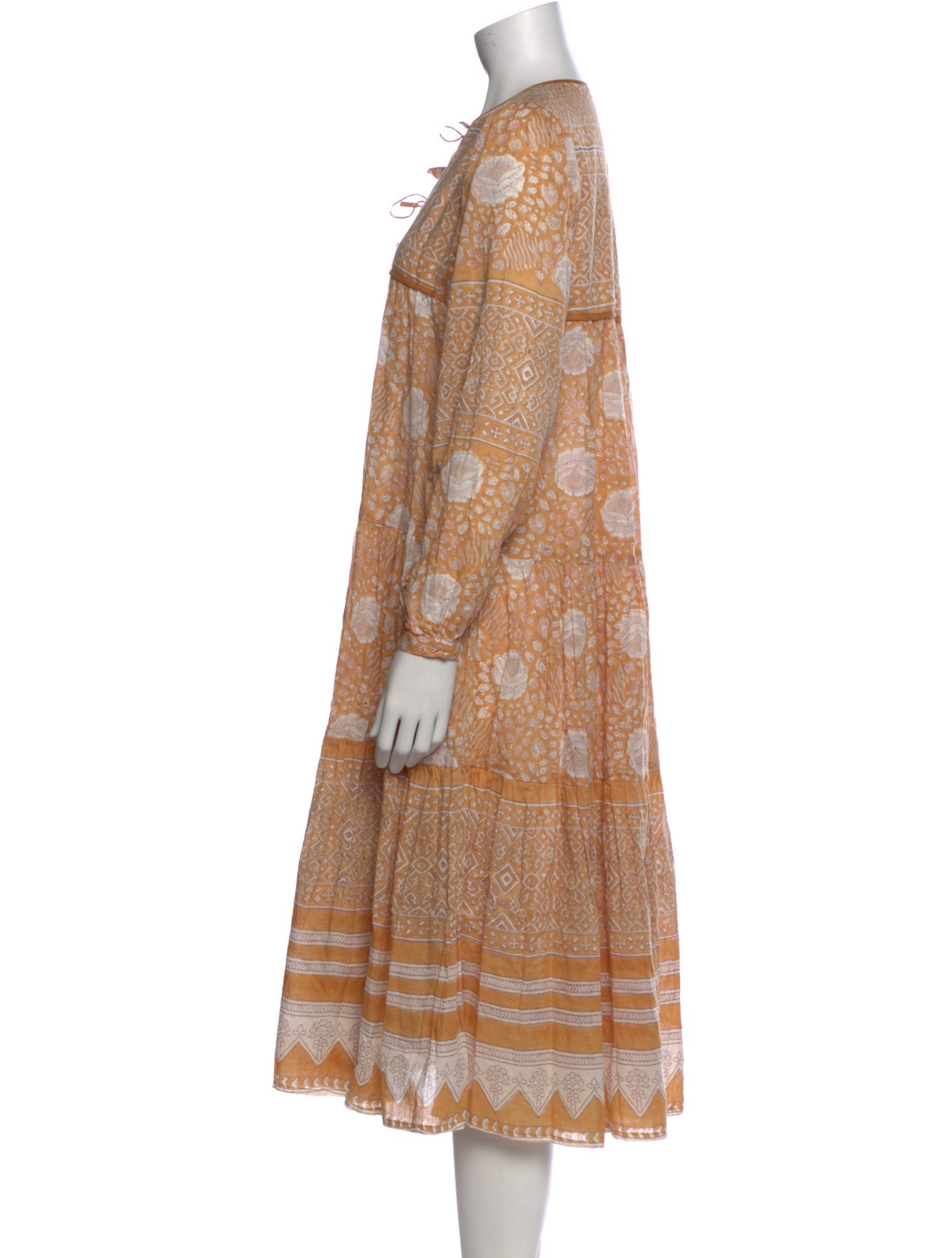 Matta Paisley Print Midi Length Dress