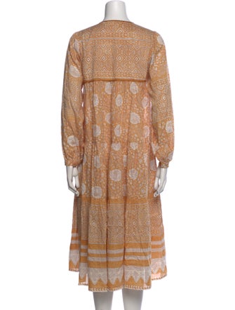 Matta Paisley Print Midi Length Dress