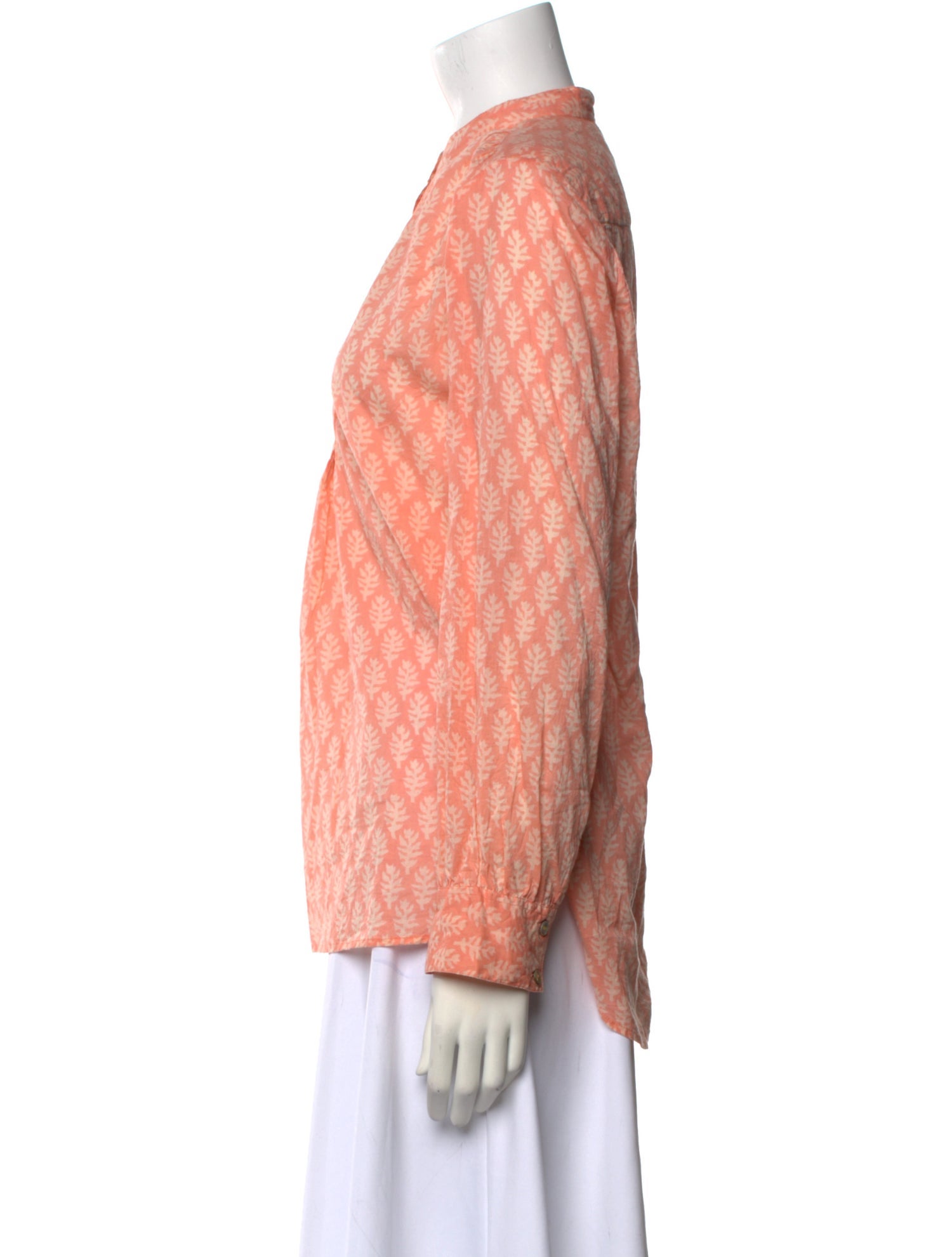 Matta Printed Mock Neck Blouse