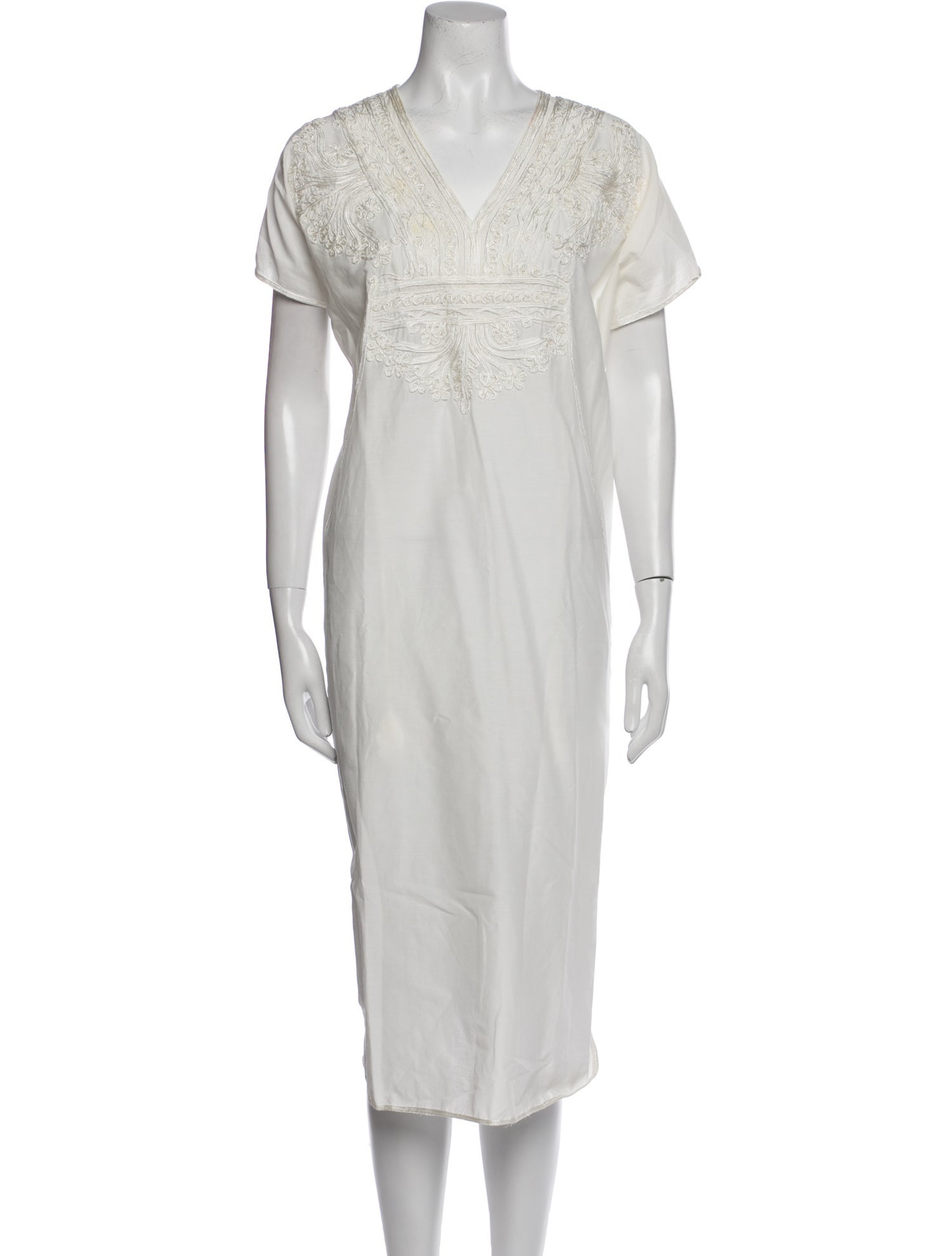 Matta V-Neck Midi Length Dress