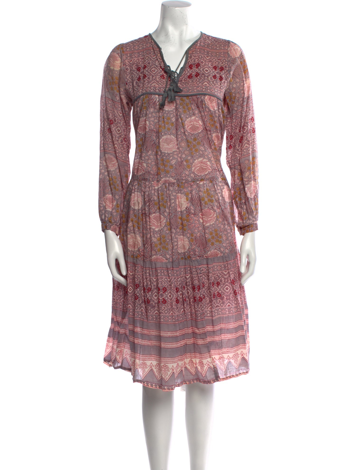 Matta Floral Print Knee-Length Dress