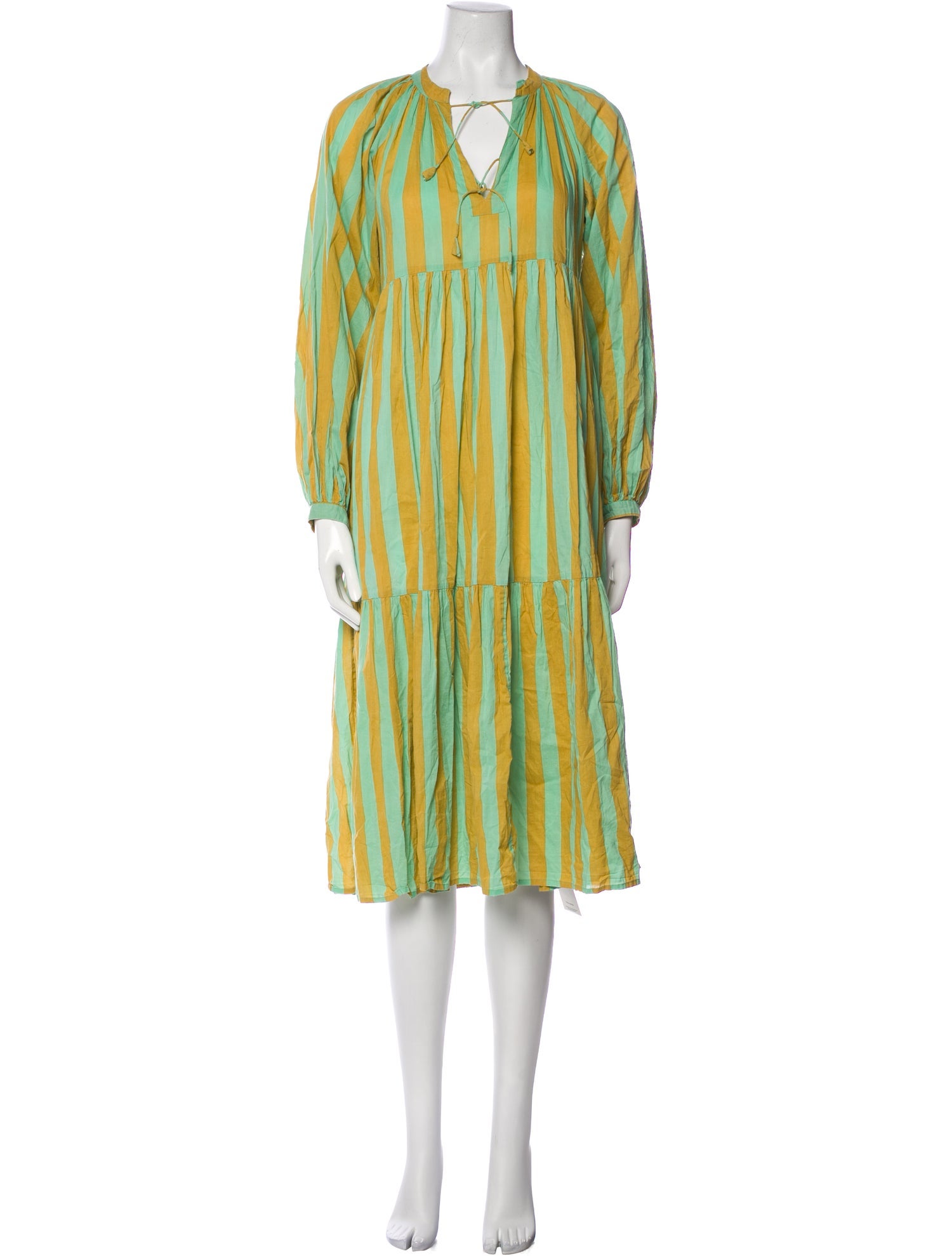 Matta Striped Midi Length Dress