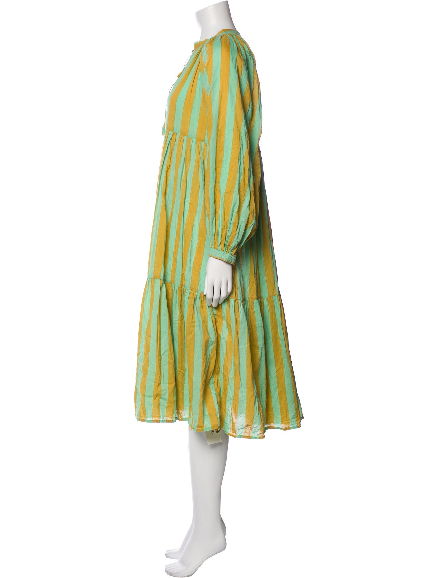 Matta Striped Midi Length Dress