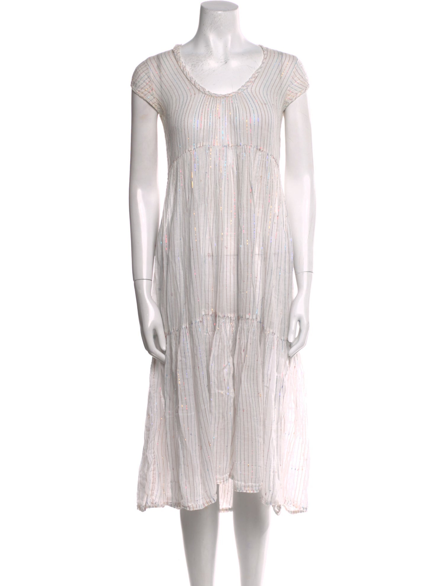 Matta Striped Midi Length Dress