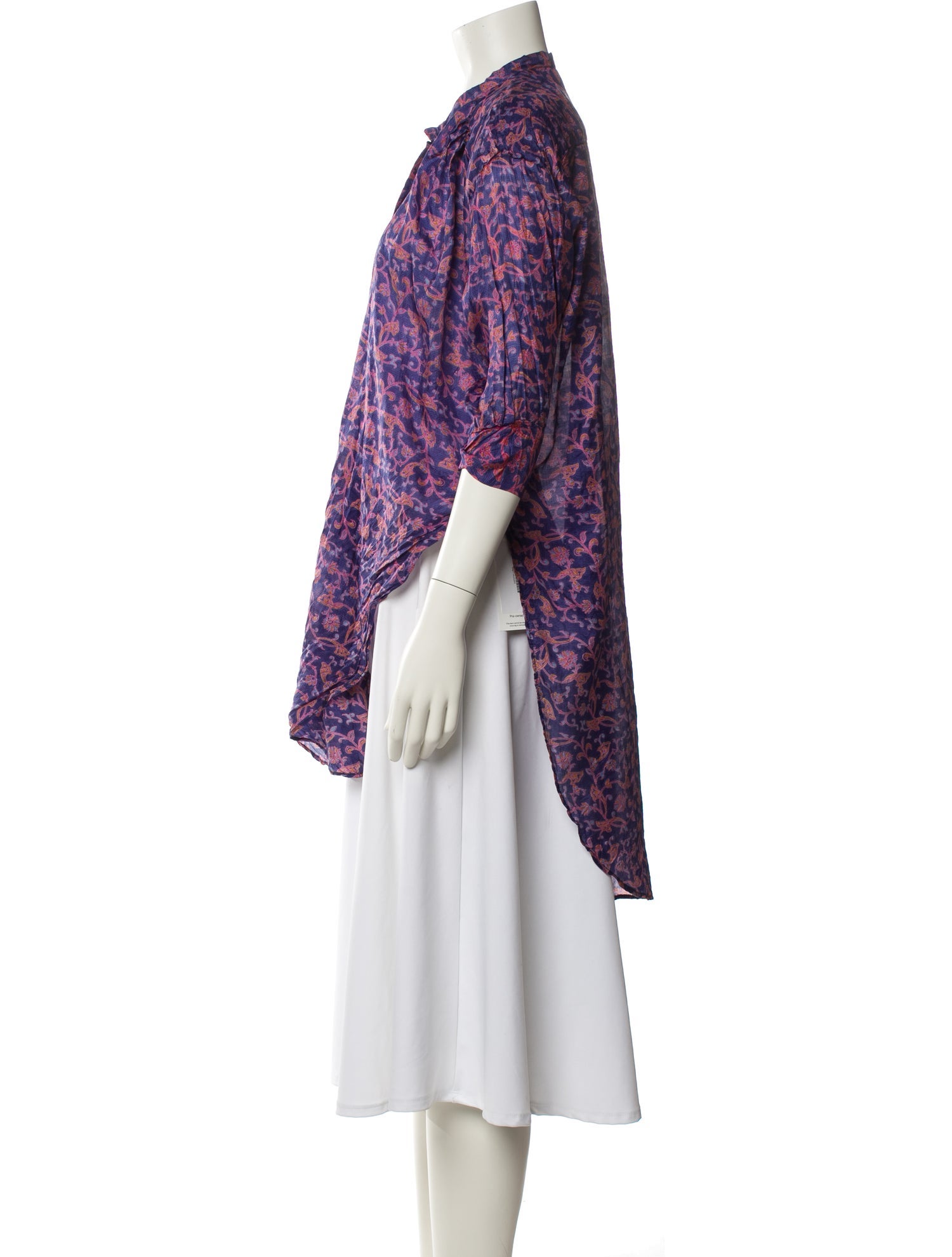 Matta Silk Floral Print Blouse