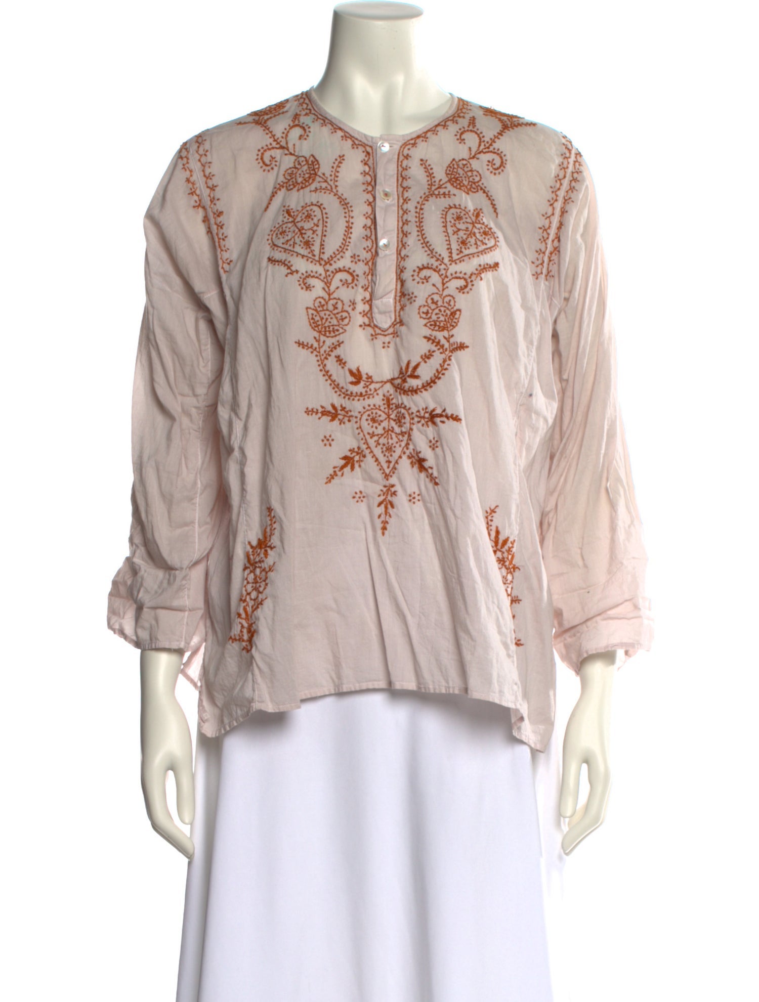 Matta Printed V-Neck Blouse